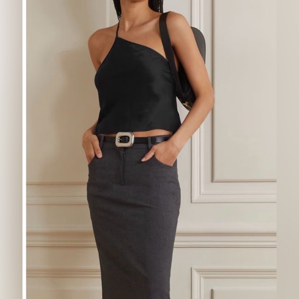 anine bing 100% silk Mandy top size small